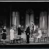 Leora Dana, Mary Grace Canfield, Fernand Gravet, George Coulouris, Laurence Luckinbill, Carol Booth, and Arlene Francis in the stage production Beekman Place