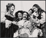 Publicity photograph of Irene Frances Kling, Tanny McDonald, Timothy Jerome, Marilyn Sokol, Kathleen Widdoes, and (bottom right) Lynn Ann Leveridge in the stage production The Beggar's Opera