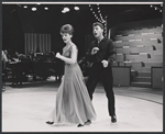 Guest hostess Florence Henderson and Robert Kaye rehearsing for the August 11, 1964 episode of the TV variety series The Bell Telephone Hour