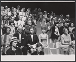 Guest hostess Florence Henderson (center) sitting with audience during the August 11, 1964 episode of the TV variety series The Bell Telephone Hour