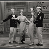 Donald O'Connor, Shani Wallis [left] and Anthony Newley [right] in the television production The Bell Telephone Hour