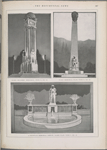 Idaho Soldiers' Memorial, Type D, No. 34; Idaho Memorial Plan, Type D, No. 33; A Fountain Memorial Design, Idaho Plan, Type C, No. 21.