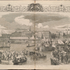 Arrival of the royal procession at the custom-house quay