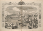 Arrival of the royal procession at the custom-house quay