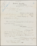 Letter of inquiry by John Bowne, 1864, for M. P. Larry, 17 ME Infantry Co. H