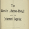 The World's advance-thought