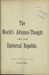 The World's advance-thought
