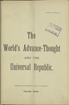 The World's advance-thought