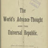 The World's advance-thought