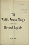 The World's advance-thought