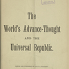 The World's advance-thought