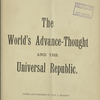 The World's advance-thought