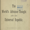 The World's advance-thought