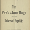 The World's advance-thought