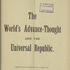 The World's advance-thought
