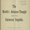 The World's advance-thought