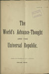 The World's advance-thought