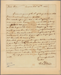 Letter to Col. Theodorick Bland, Head Quarters