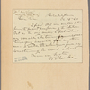 Letter to N[athaniel] Francis Cabell, Warminster, Va.