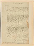 Letter to Peter Van Brugh Livingston