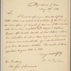 Letter to the Governor of Louisiana, New Orleans