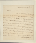Letter to W[lliam] P. Farrand, Philadelphia