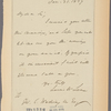Letter to George C. Worthington, Esq.