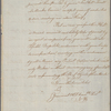 Letter to Major [Archibald] McArthur [Charleston]