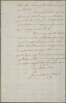 Letter to Major [Archibald] McArthur [Charleston]