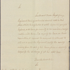 Letter to Charles Jenkinson, Secretary at War [London]