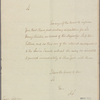 Letter to Capt. [John] Colpoys Commanding Ships of War [Orpheus Frigate], off Charlestown