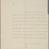 Letter to Major General [Charles] O'Hara