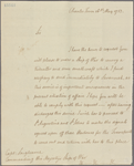 Letter to Capt Loughearne, Commanding Ships of War [off Charleston]