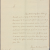 Letter to Colonel De Benning [Friedrich von Benning], Commanding on James Island