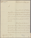 Letter to Maj. Gen [Nathanael] Greene