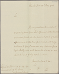 Letter to Colonel De Benning [Friedrich von Benning], James Island
