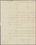 Letter to Capt. [John] Stapleton, D. Adjt. Gen. [Charleston]