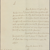 Letter to Rev. [William] Oliver, Chaplain of the garrison of Charles Town