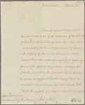 Letter to Capt. Packenham, Commanding Ships of War [off Charleston]