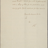 Letter to Capt. Packenham, Commanding Ships of War [off Charleston]