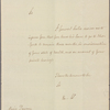 Letter to Major [Thomas] Dawson, The Buffs [3rd Foot Regt., Charleston]