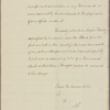 Letter to Major [Alexander] Robertson, Commanding 82nd Regt., James Island