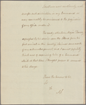 Letter to Major [Alexander] Robertson, Commanding 82nd Regt., James Island