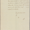 Letter to Colonel de [Friedrich von] Benning, Commanding on James Island