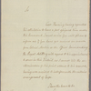 Letter to Major Traille, Commanding Royal Artillery [Charleston]