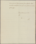 Letter to Samuel Bean, Deputy Commissary of Musters and Auditor of Accounts [Charleston]