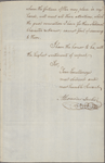 Letter to Don Juan Manuel Cagigal, Governor General of Cuba