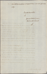Letter to Gen. [Nathanael] Greene