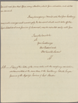 Letter to Sir James Wright, Governor of Georgia