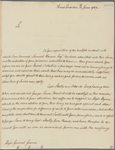 Letter to Gen. [Nathanael] Greene